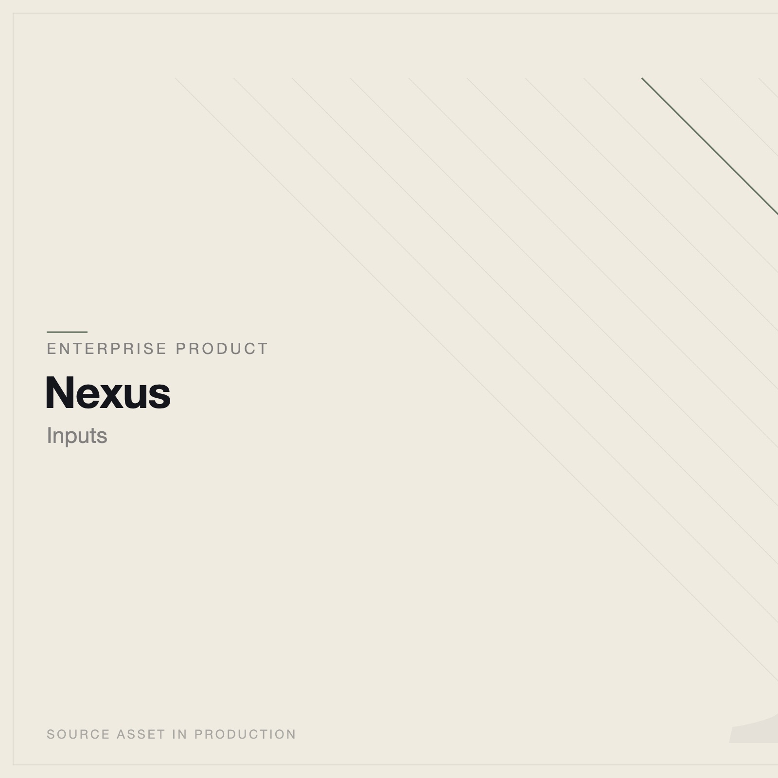 Design inputs and configuration.