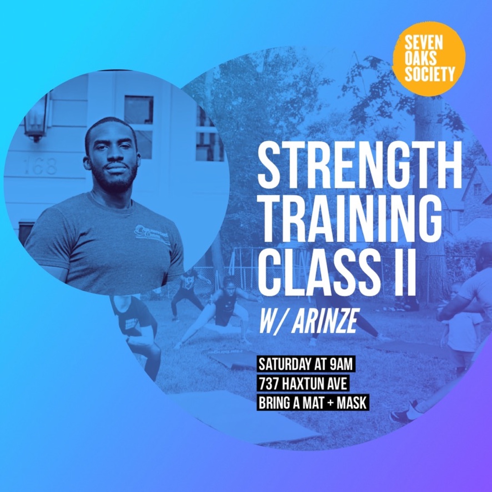 Community programming — a strength training class.
