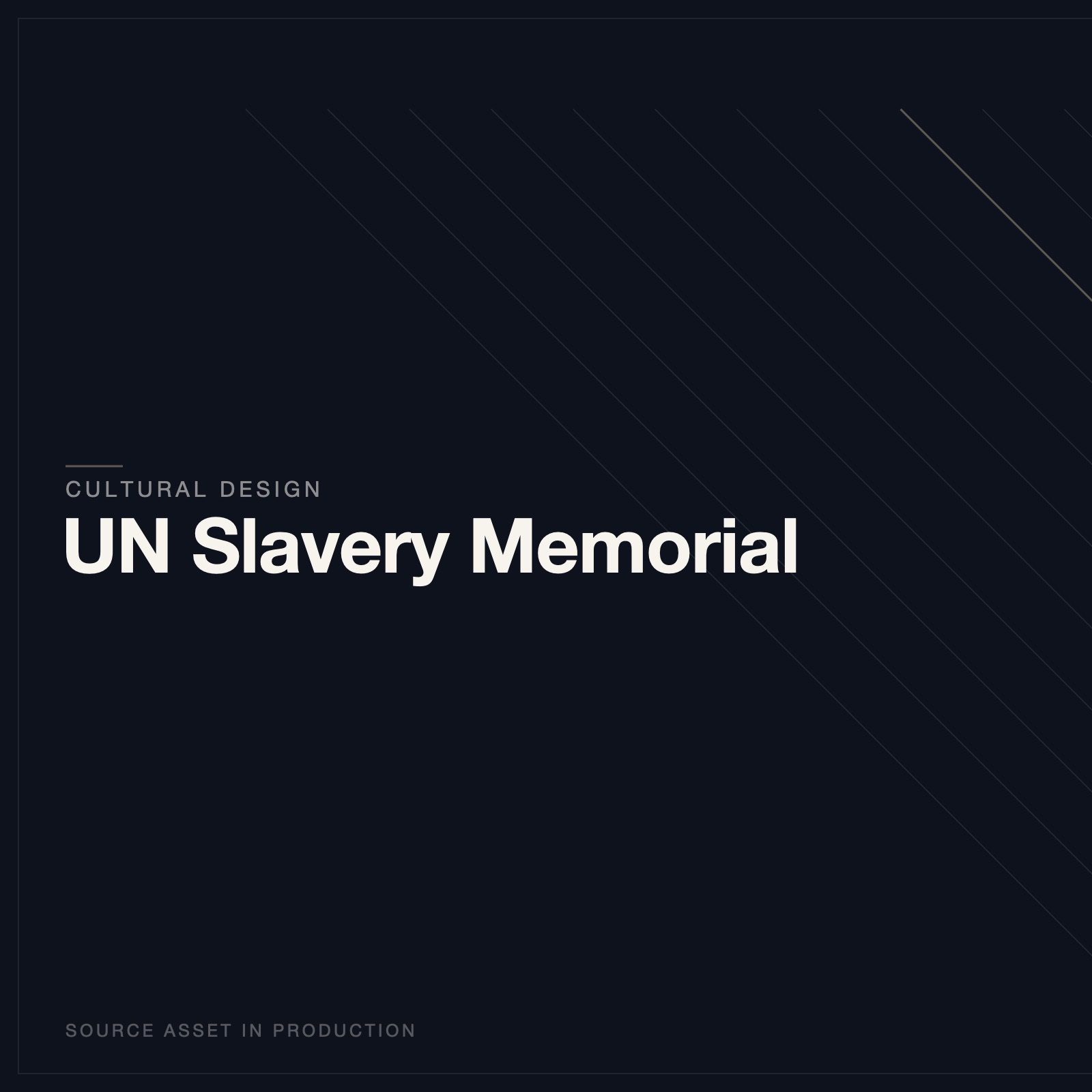 UN Slavery Memorial Study