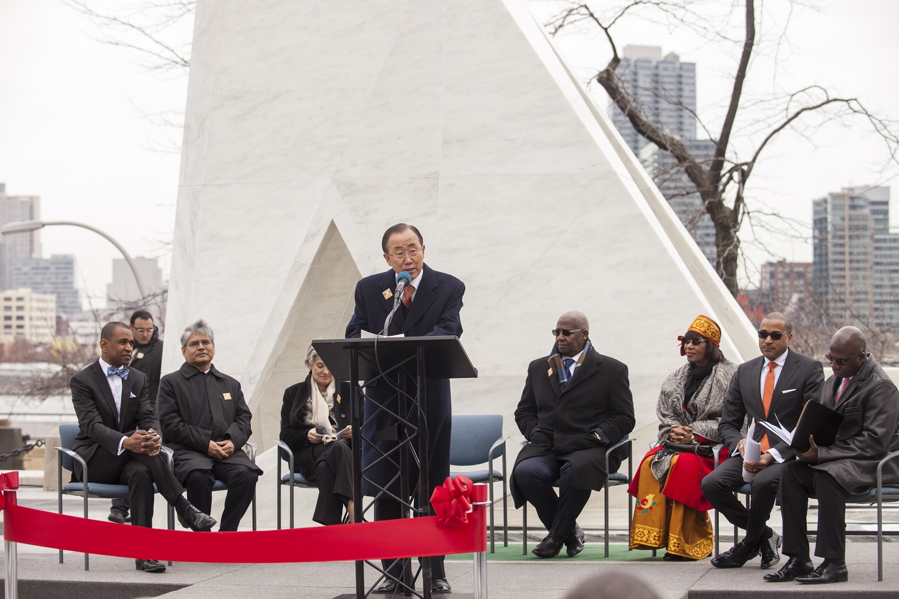 The Ark of Return unveiled at United Nations Headquarters, 2015. Photo: Rodney Leon.